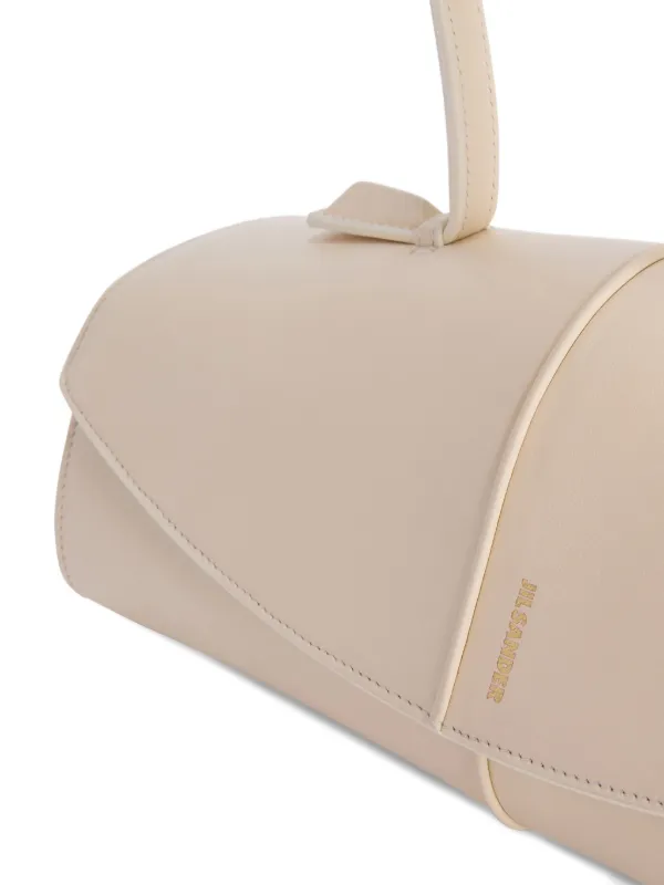 Jil Sander Linea レザーショルダーバッグ | ニュートラル | FARFETCH JP