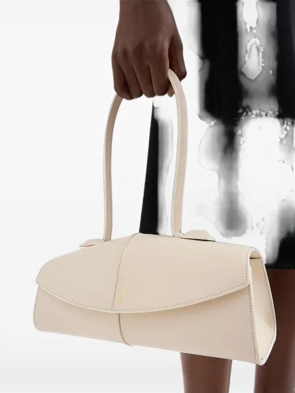 Jil Sander Linea レザーショルダーバッグ | ニュートラル | FARFETCH JP