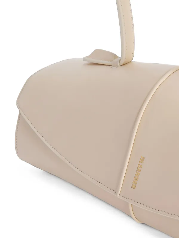 Jil Sander Linea レザーショルダーバッグ | ニュートラル | FARFETCH JP