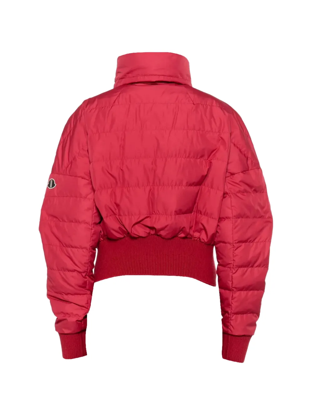 Moncler x Rick Owens gewatteerd jack met hoge hals Rood