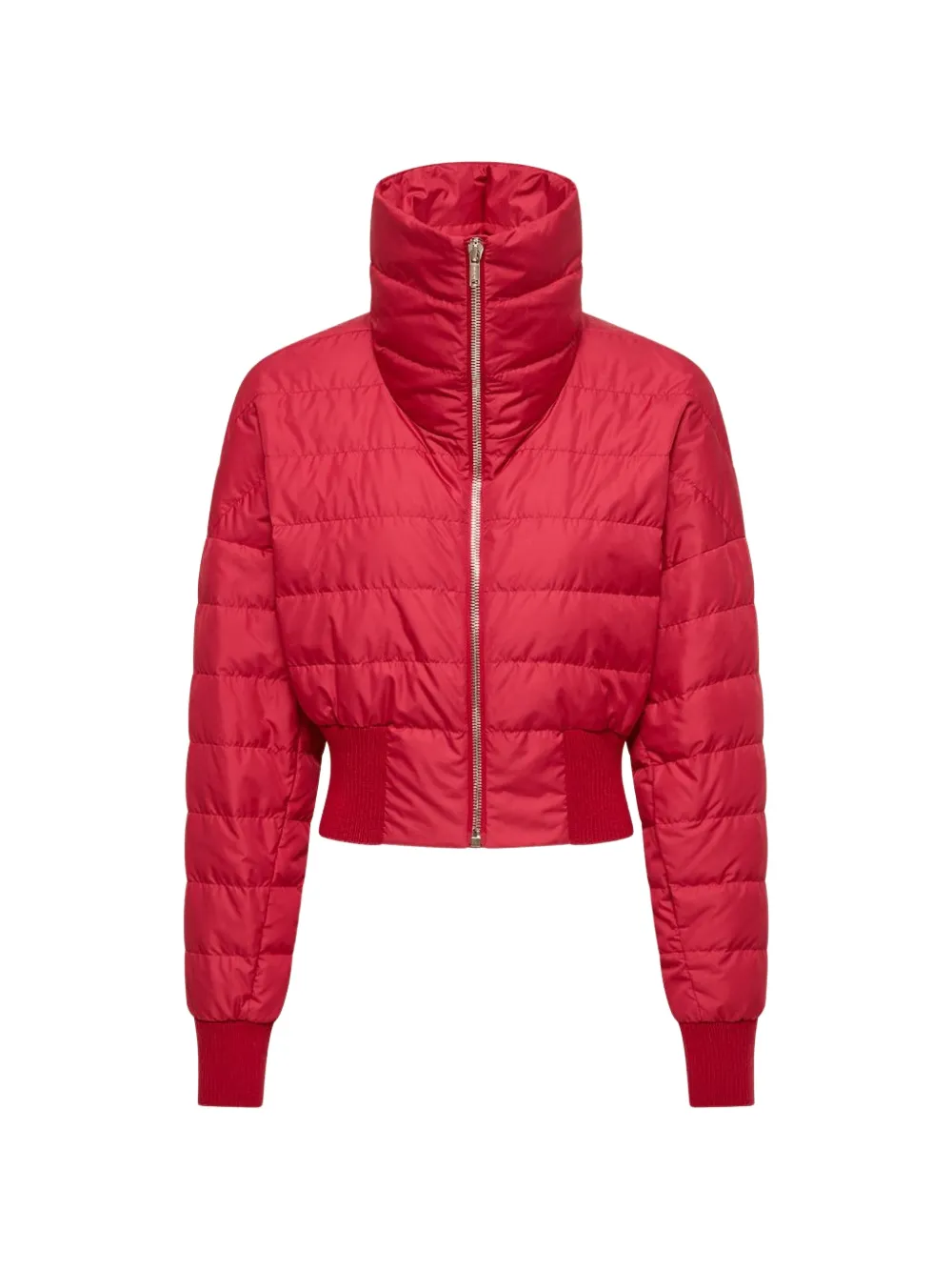 Moncler x Rick Owens gewatteerd jack met hoge hals Rood