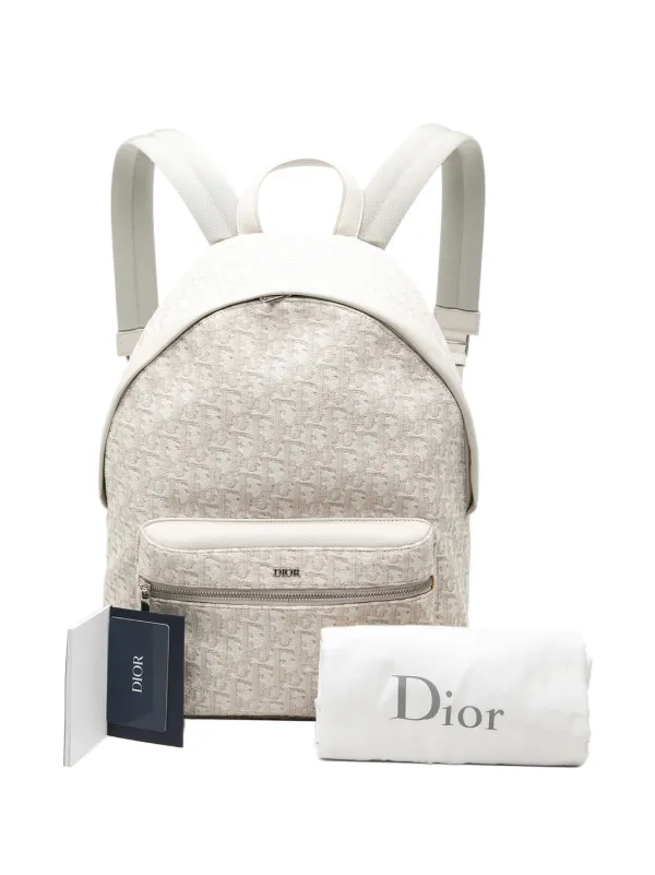 Christian Dior Pre-Owned 2022 Oblique Canvas Rider Backpack  display picture 3
