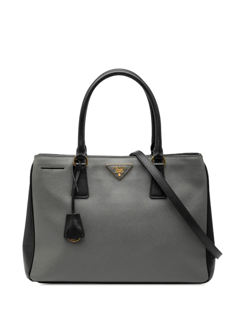 Prada Pre-Owned 2013-2025 Medium Bicolor Saffiano Lux Galleria satchel - Schwarz