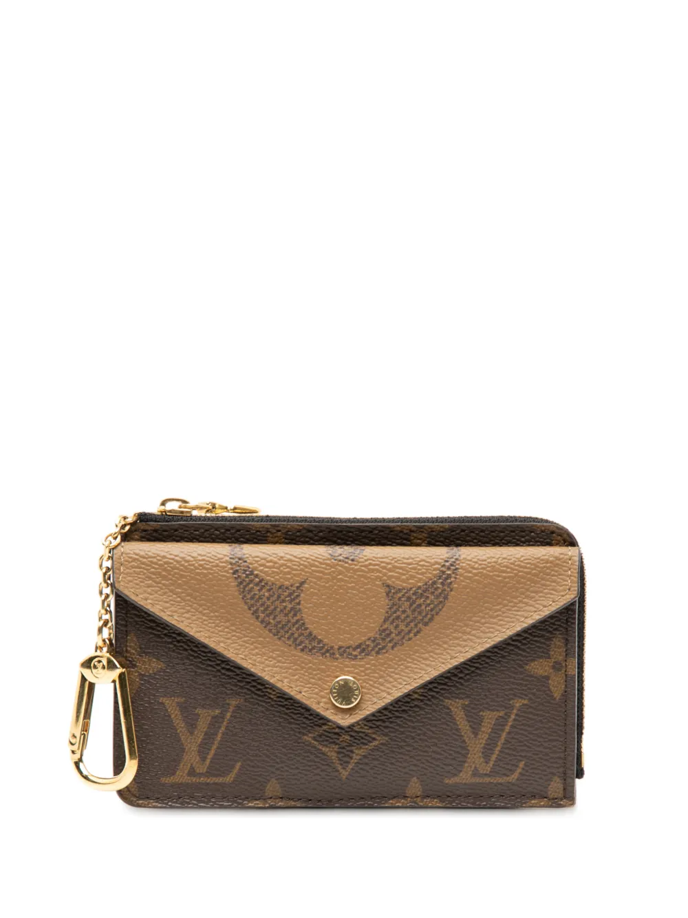 Louis Vuitton Pre-Owned 2021-2025 Monogram Reverse Recto Verso card holder - Marrone