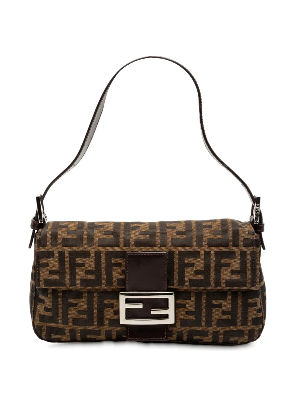 Fendi Pre-Owned 2000-2010 Zucca Canvas Baguette shoulder bag - Marrone