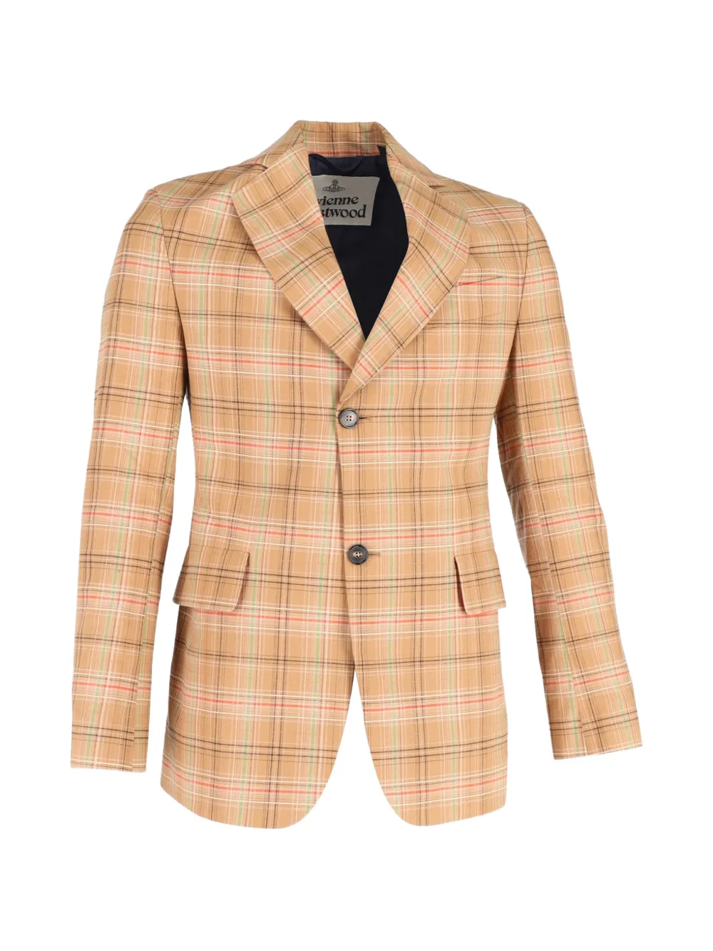 Vivienne Westwood Pre-Owned checkered blazer - Toni neutri