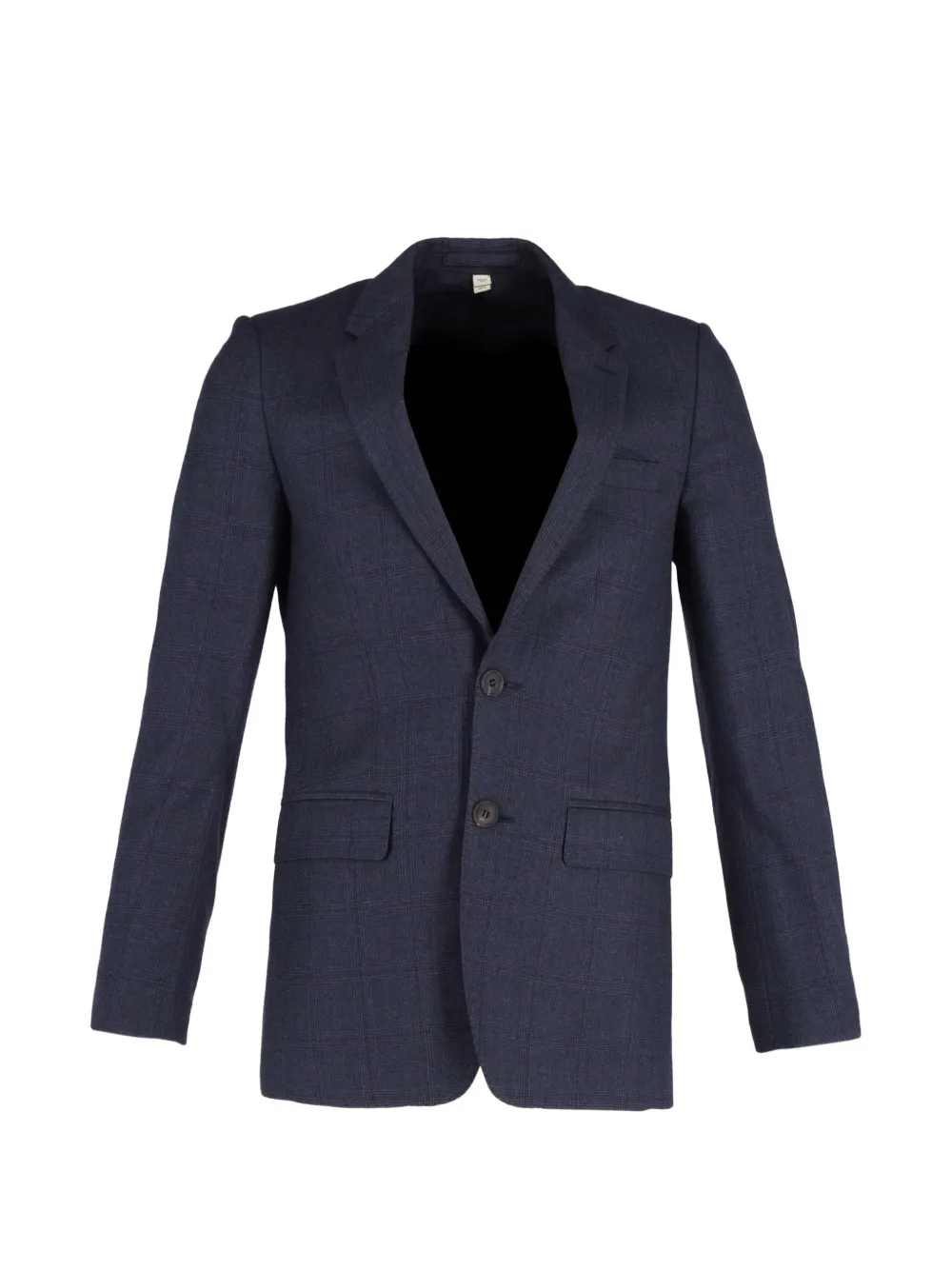 Burberry Pre-Owned checked single-breasted blazer – Blue