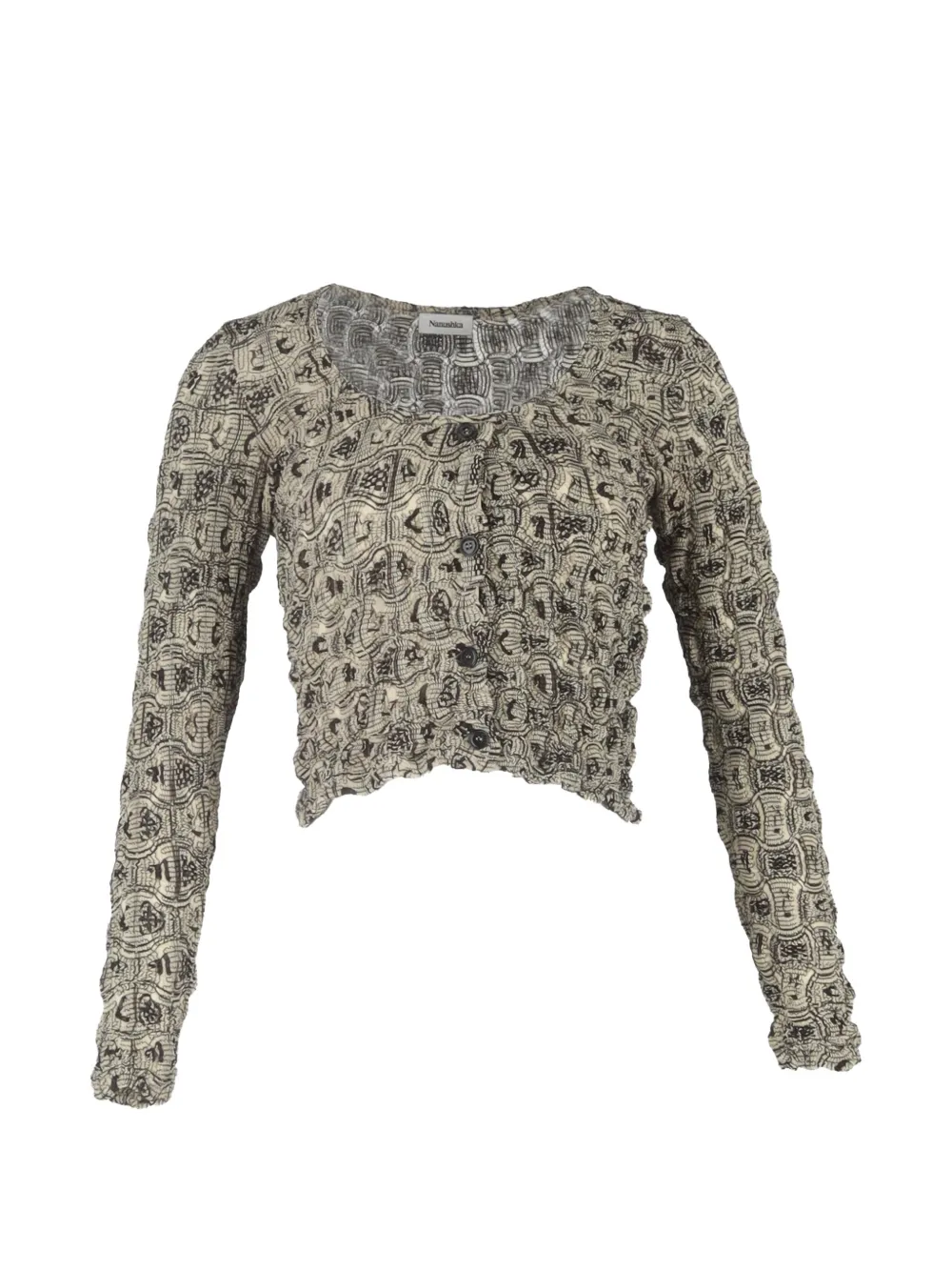 Nanushka printed cardigan - Toni neutri