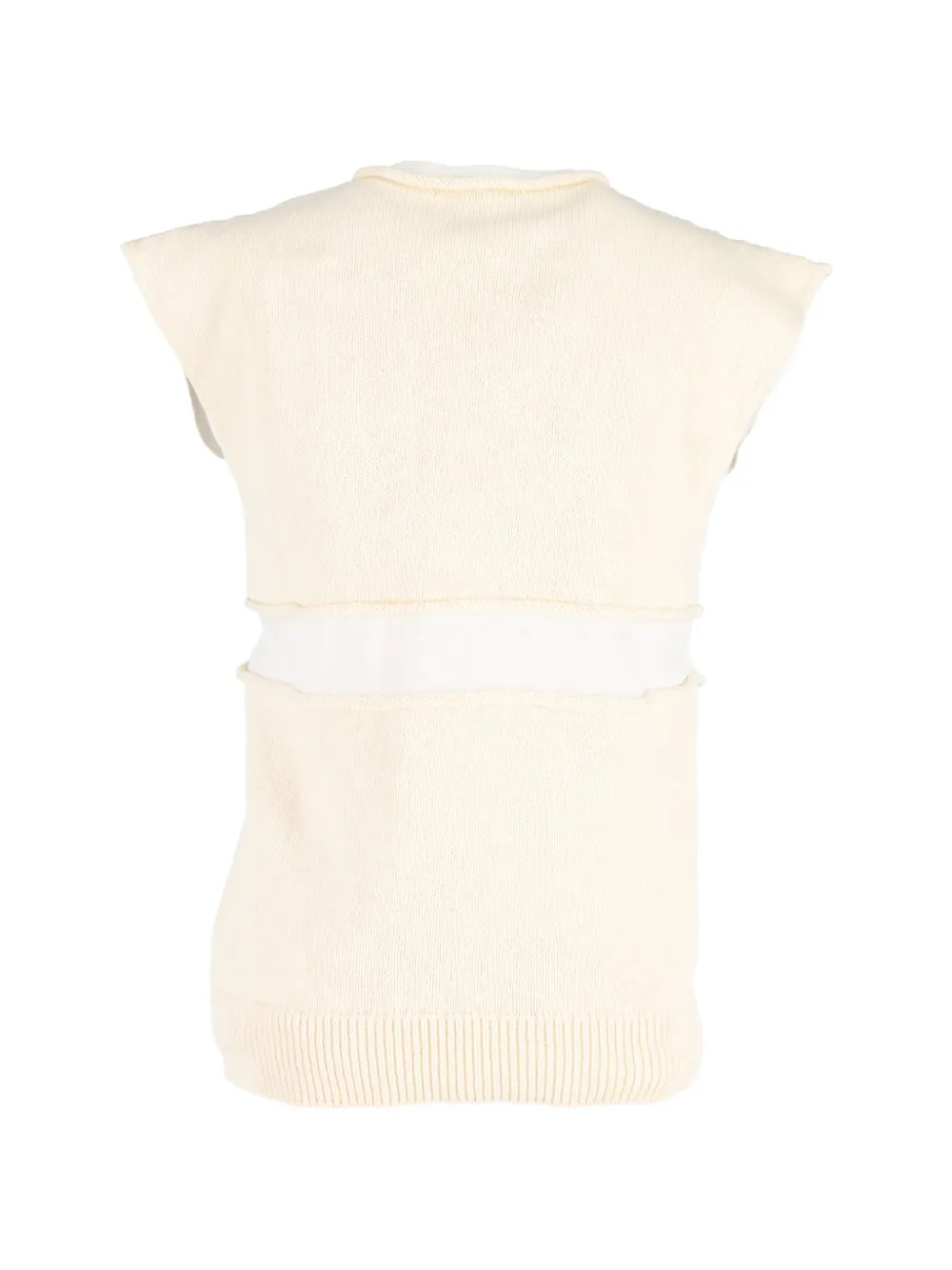 Jil Sander Pre-Owned Layered Knitted Vest | Yellow | FARFETCH MY