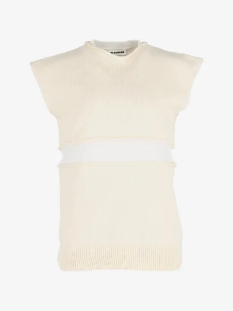 Jil Sander Pre-Owned layered knitted vest