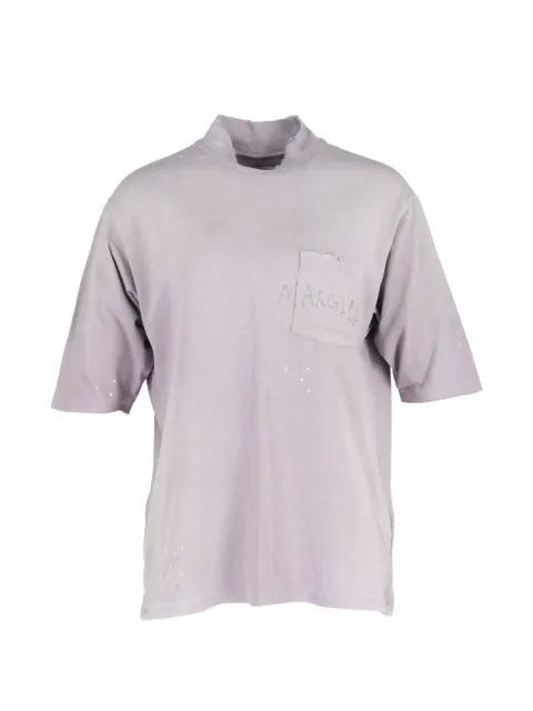 Maison Margiela logo-print distressed T-shirt