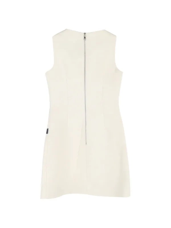 louis vuitton white dress Zendaya arrives at in dangerously low-cut zipper gown White Dresses for Women |