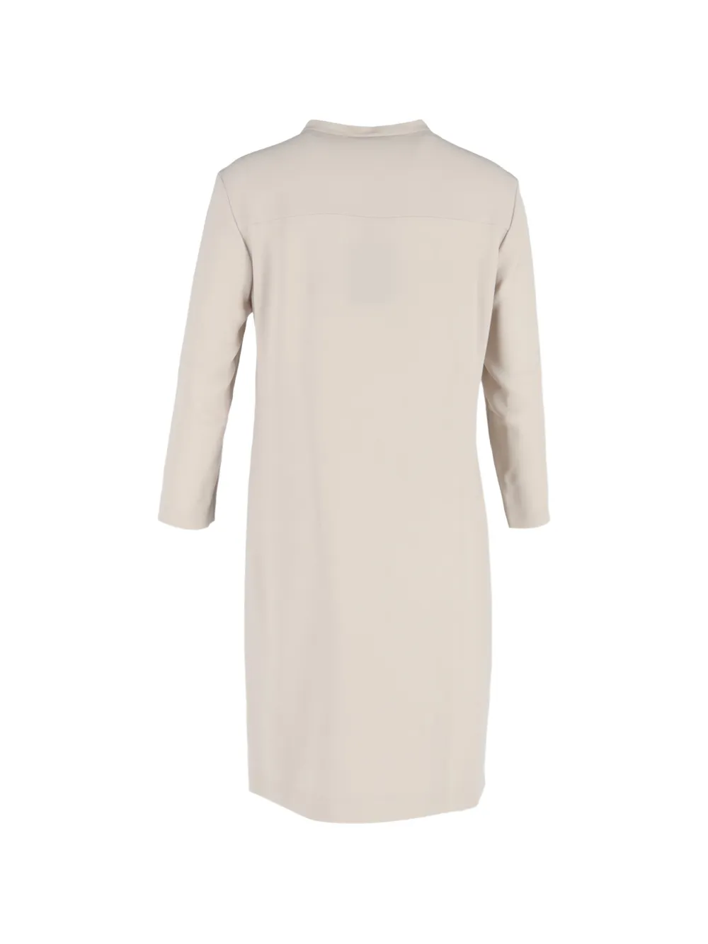 Escada Pre-owned Mandarin-collared Dress - Neutrals 