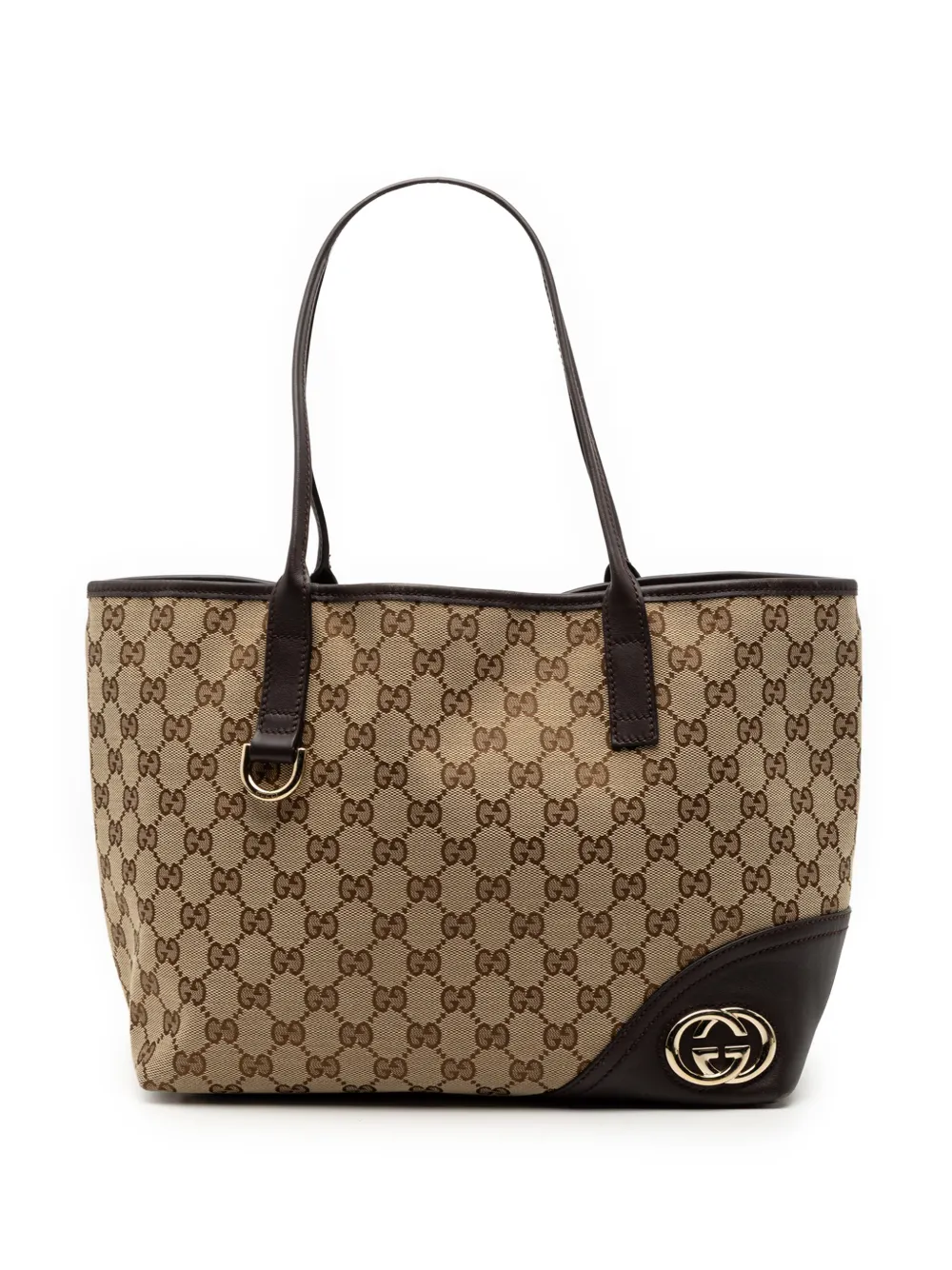 Gucci Pre-Owned 2016-2025 GG Canvas New Britt tote bag - Marrone