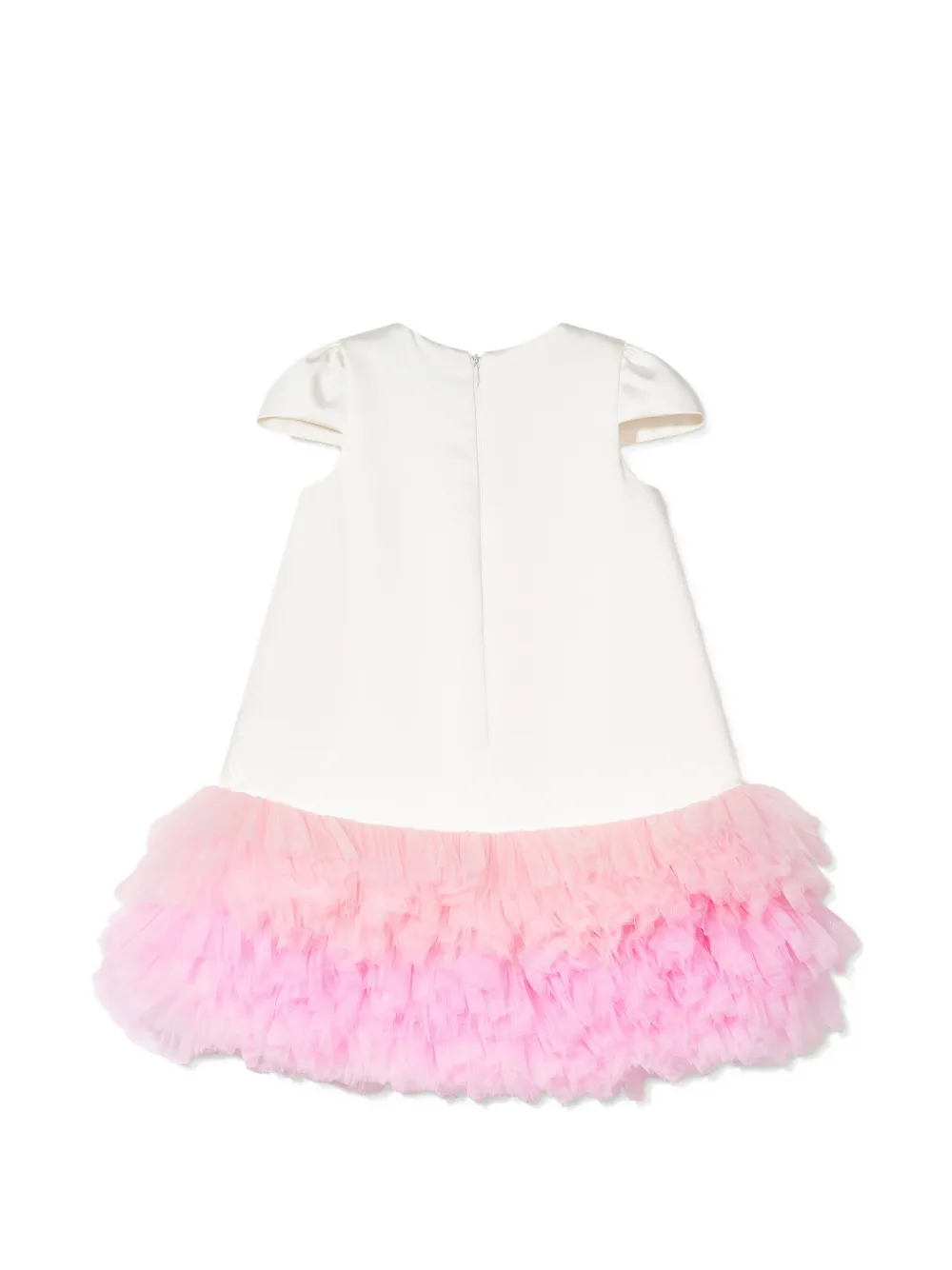 Dress & Fleur Jurk set met tulen afwerking Wit