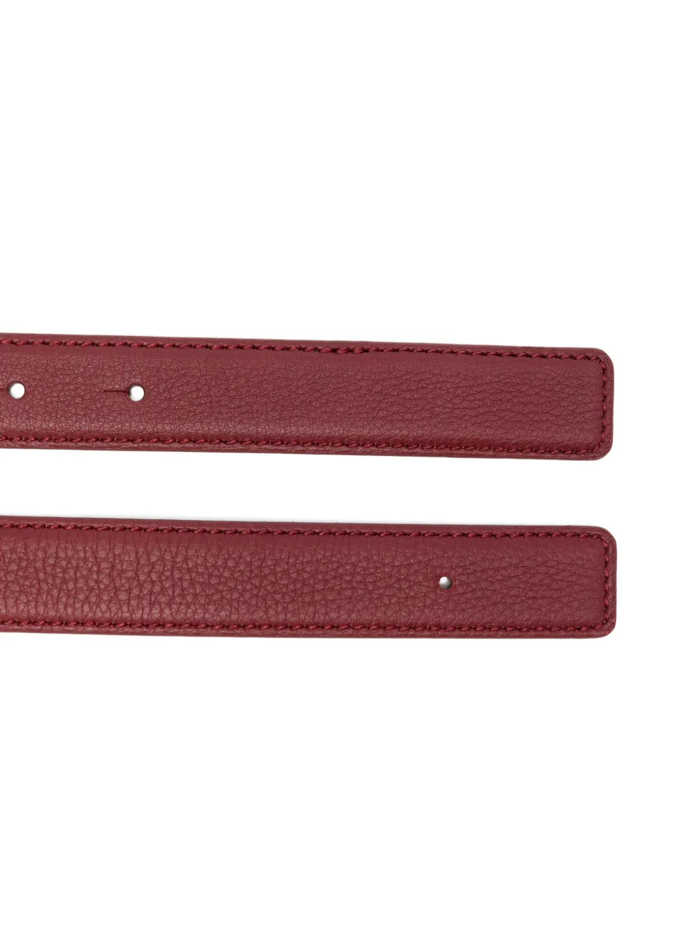 Santoni Leren riem Rood