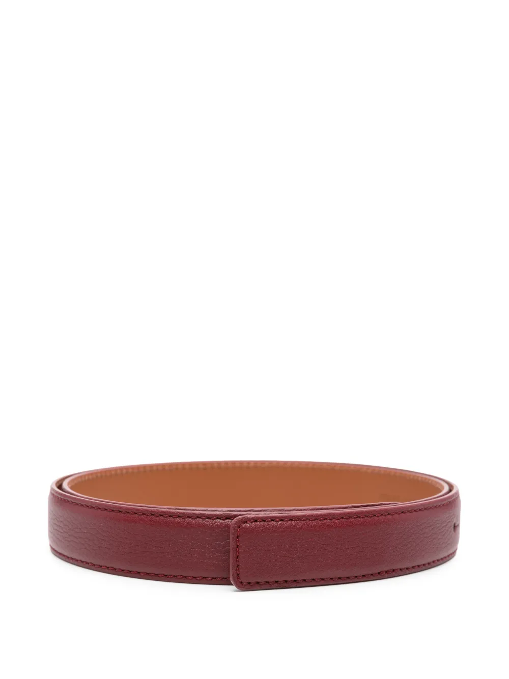 Santoni leather belt - Rosso