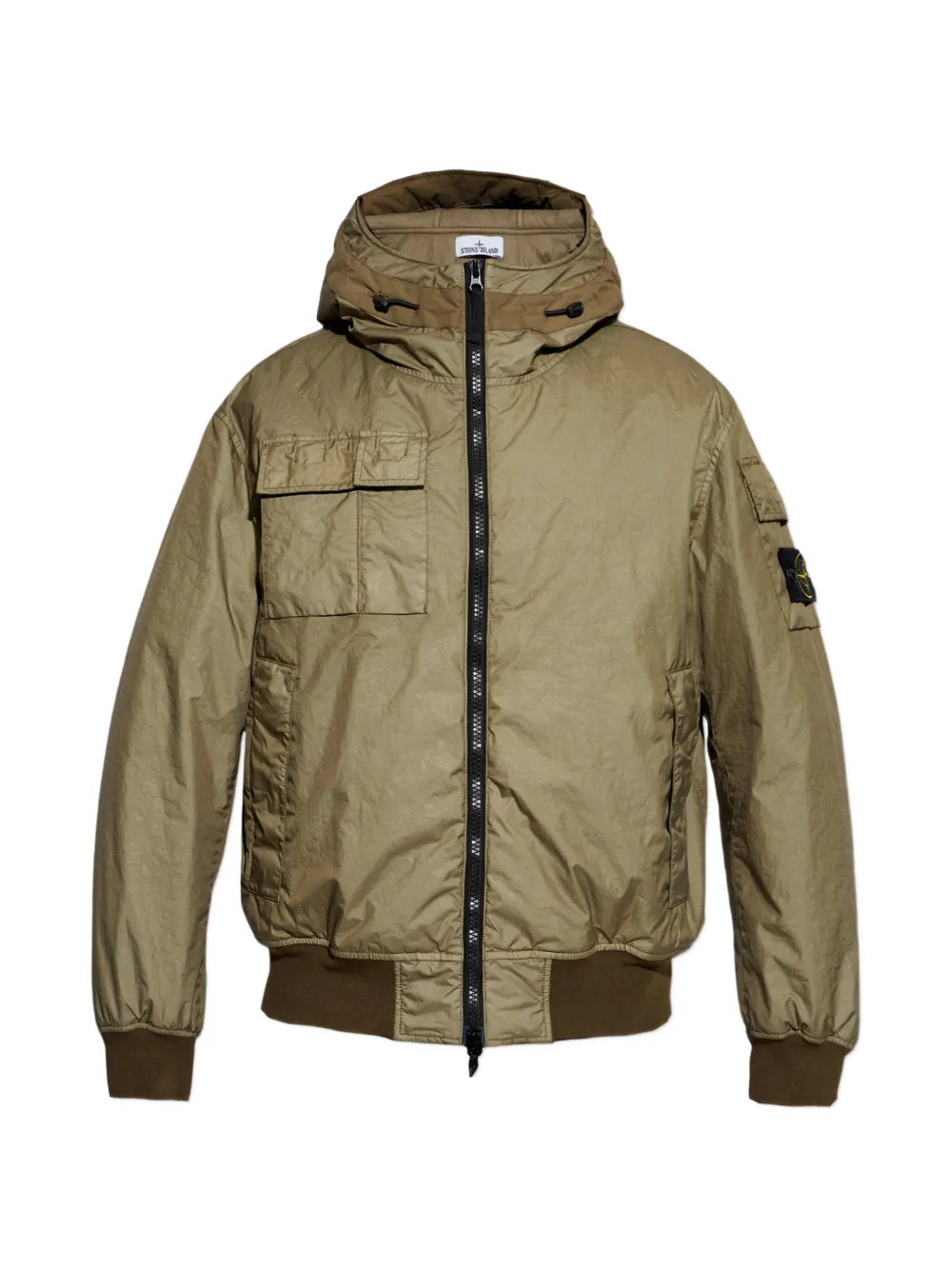 Stone Island hooded pocket jacket - Verde