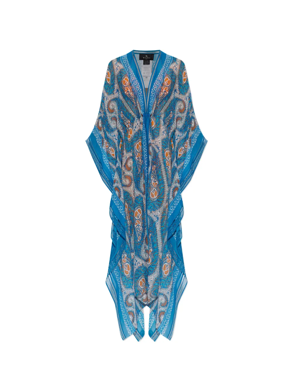 ETRO V-neck paisley-print midi dress - Blu