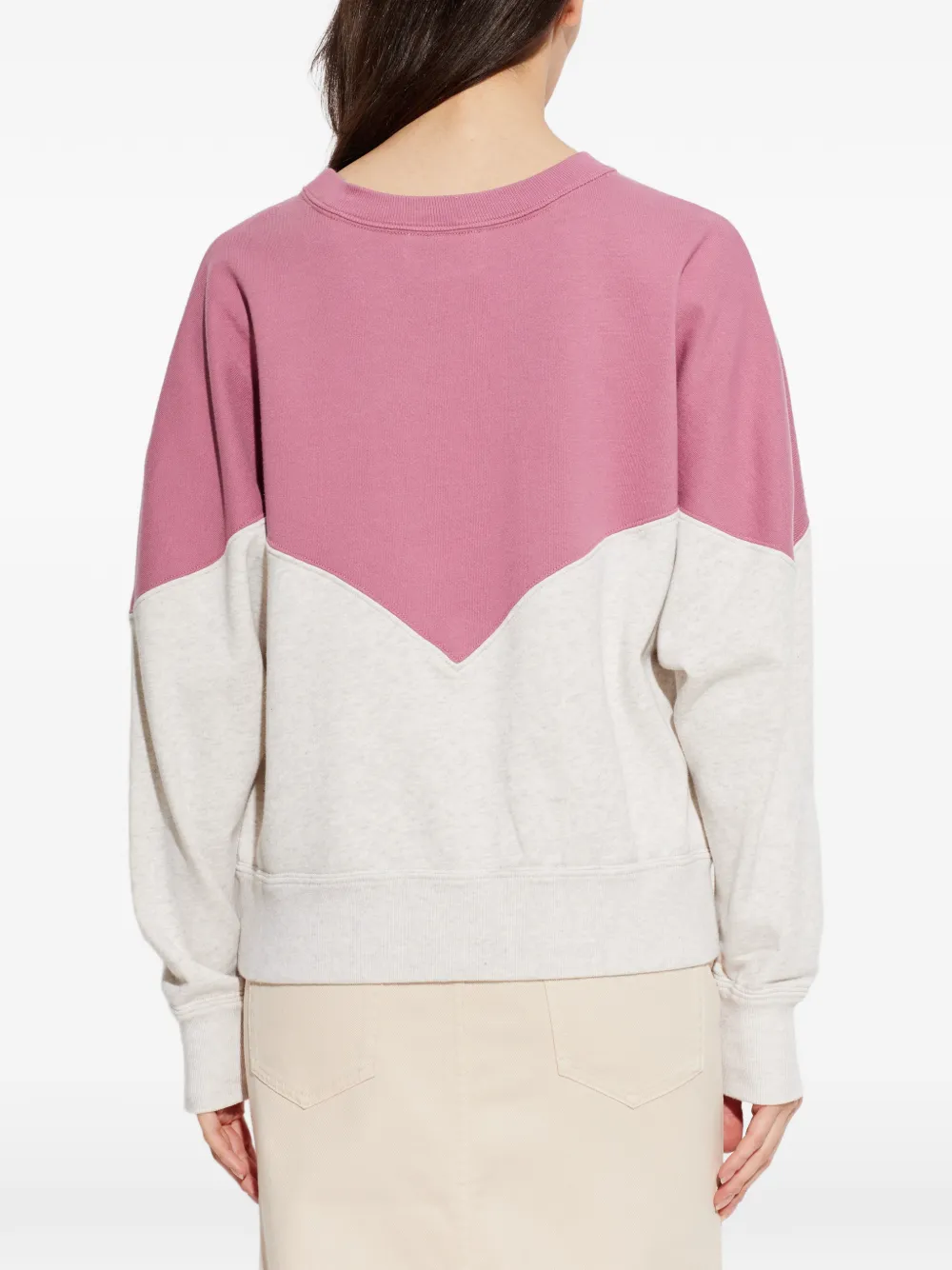 Marant Étoile Houston Colourblock Sweatshirt in Pink, view 4