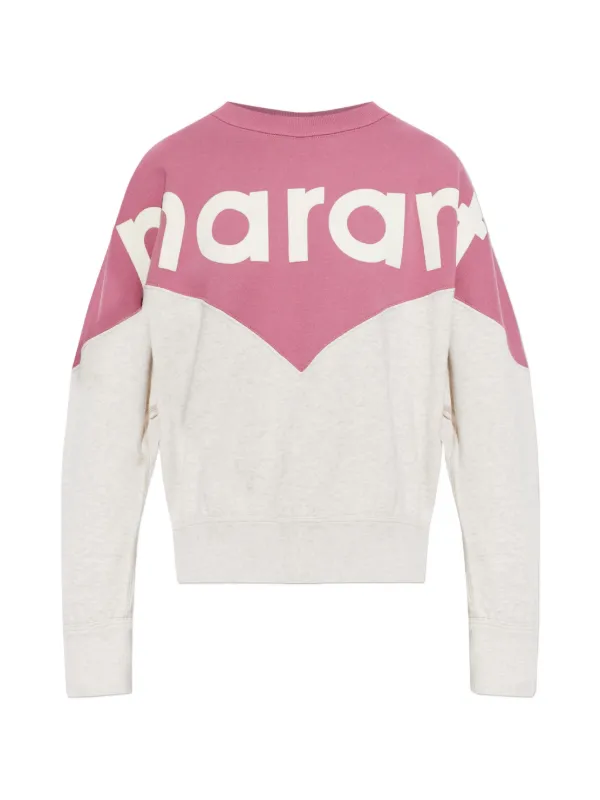 Marant Étoile Houston Colourblock Sweatshirt in Pink