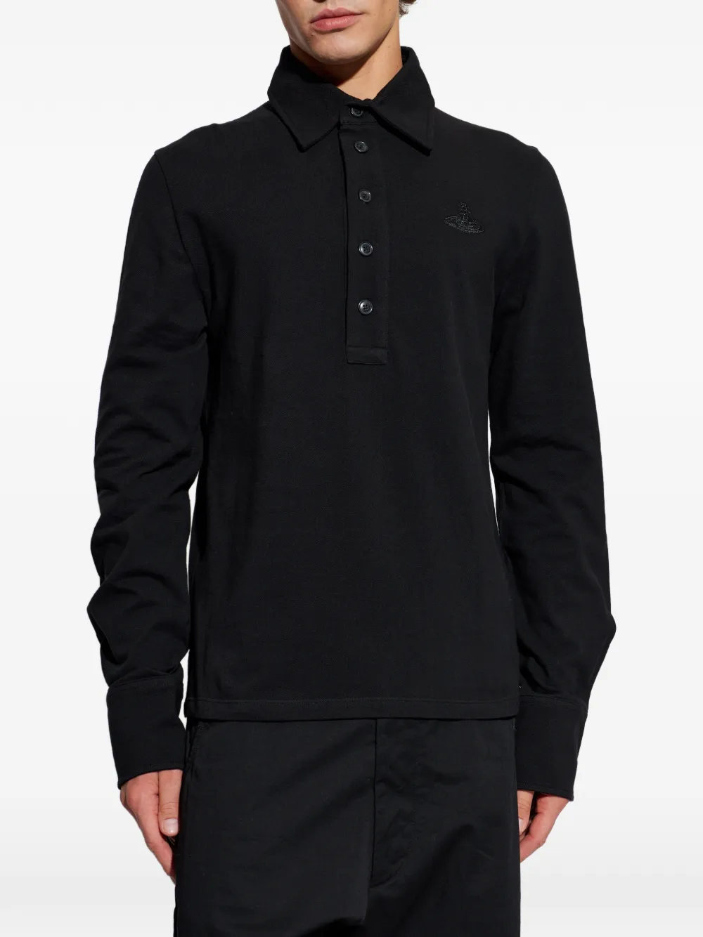Vivienne Westwood Poloshirt met knopen Zwart