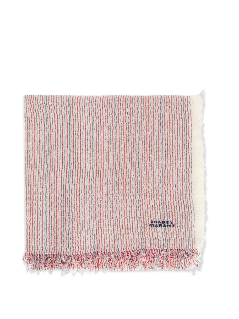 ISABEL MARANT Zenila striped fringed scarf - Toni neutri