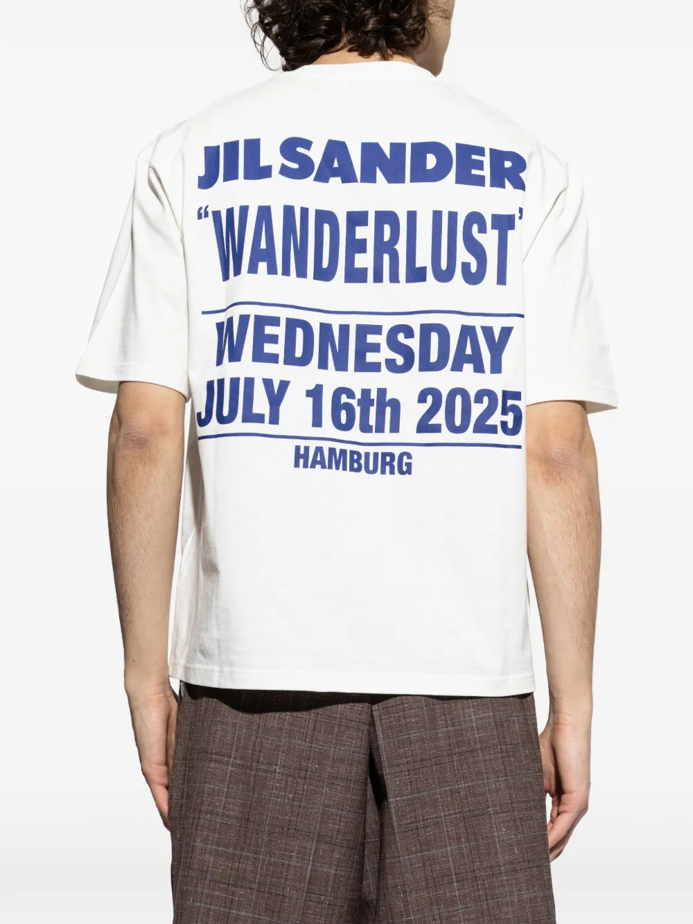 Jil Sander T-shirt met grafische print Wit