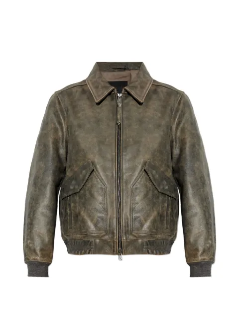 AllSaints Marland aviator leather jacket