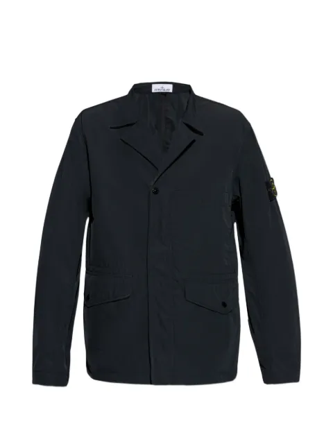 Stone Island logo-patch pocket overshirt