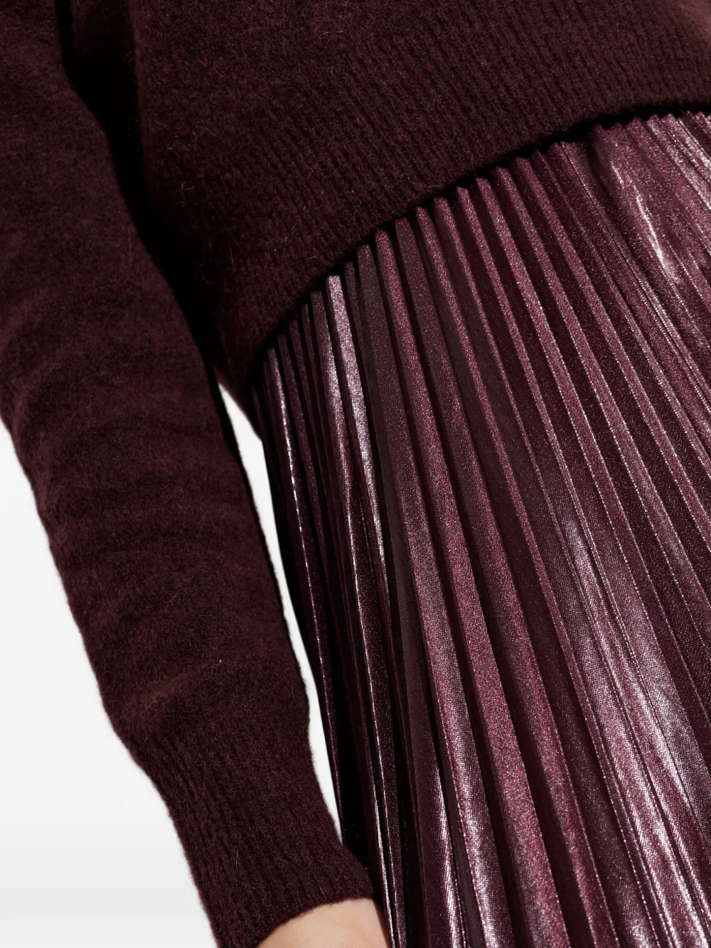 AllSaints Spark geplooide jurk Rood