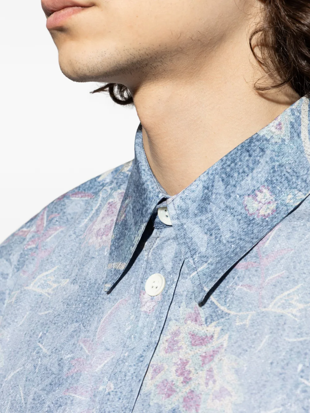 MARANT Overhemd met bloemenprint Blauw