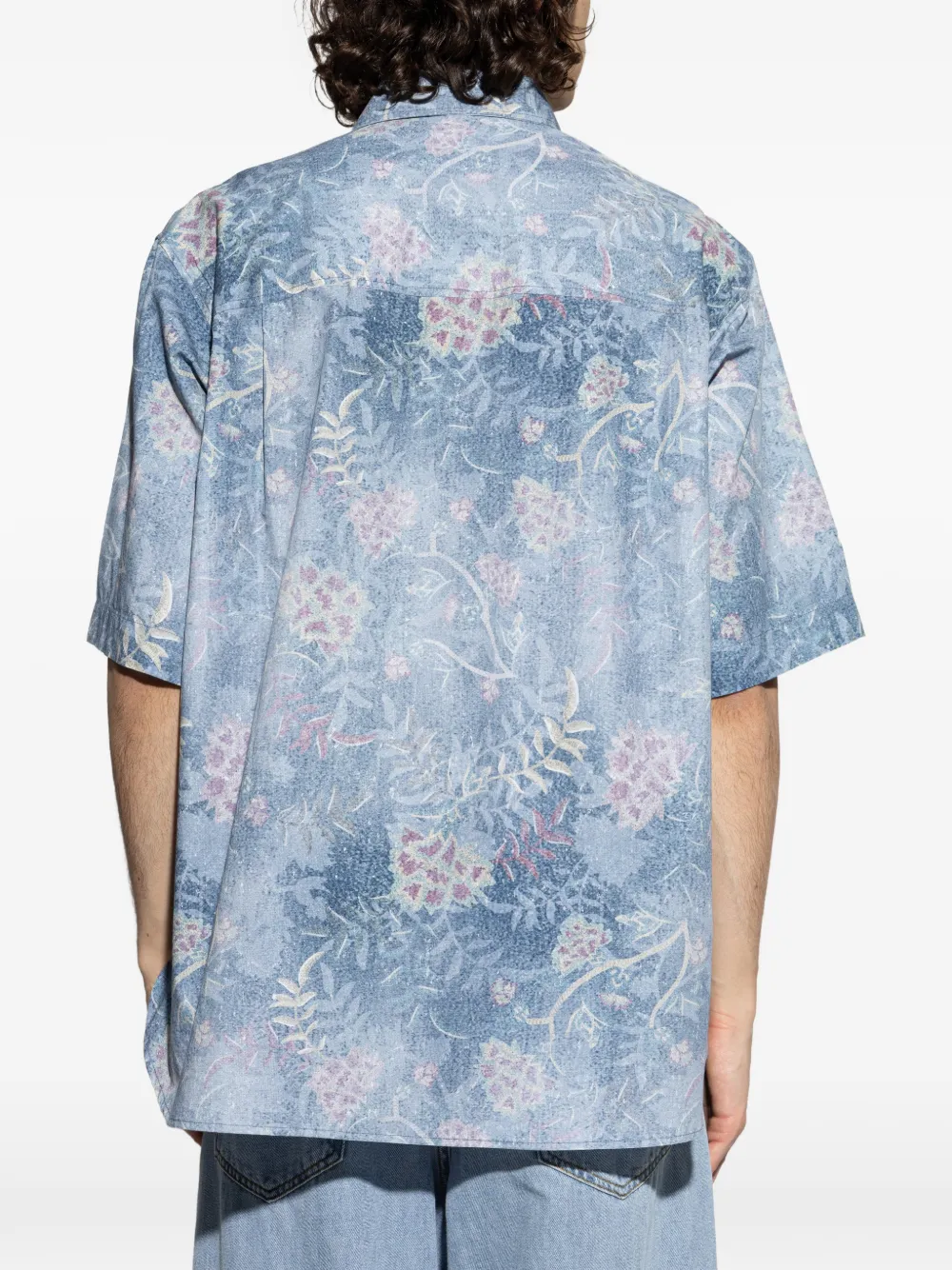 MARANT Overhemd met bloemenprint Blauw