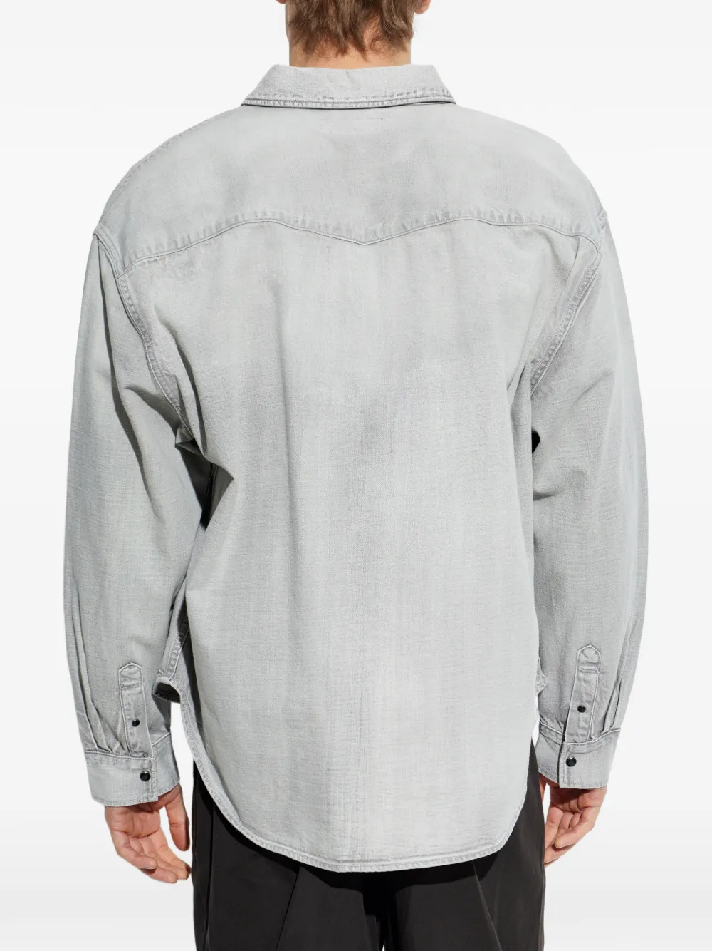 AllSaints Overhemd met zak Grijs