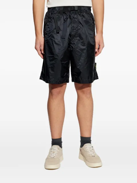 Stone Island belt logo-detail shorts