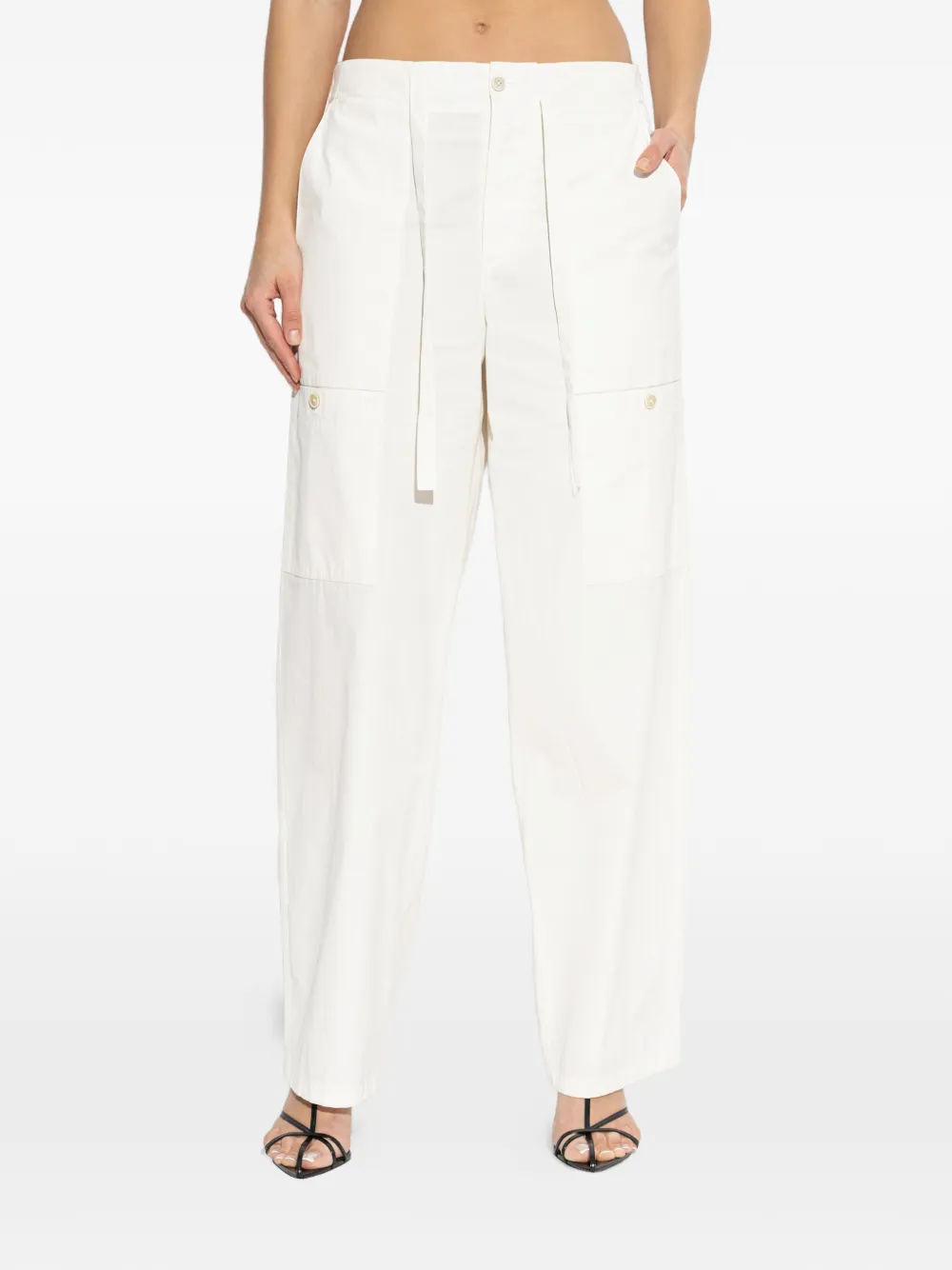 JIL SANDER+ Broek met opgestikte zak Wit
