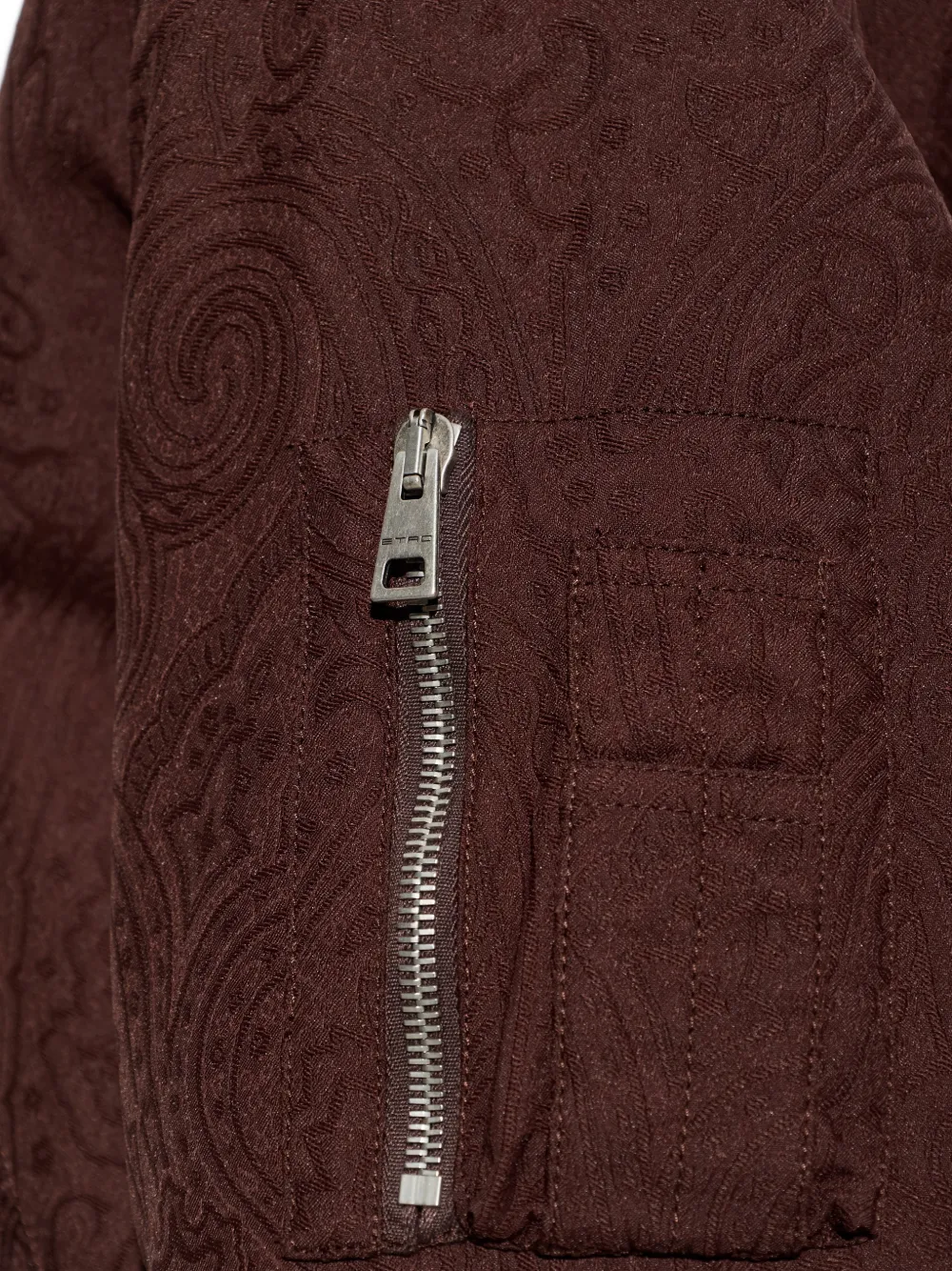 ETRO Bomberjack met paisley-patroon Bruin
