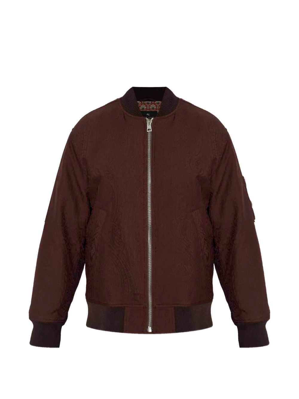 ETRO paisley-pattern bomber jacket - Marrone