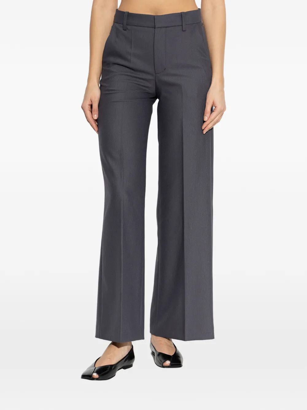 Zadig&Voltaire Broek met verborgen sluiting en riemlus Grijs