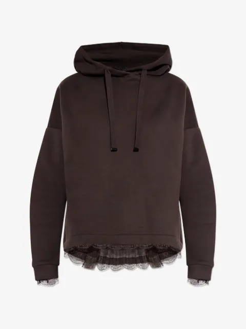 AllSaints lace-detail hoodie