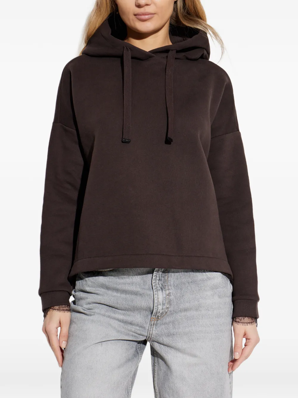  Allsaints Lace-detail Hoodie - Brown 