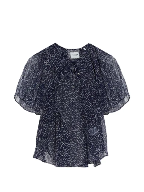 MARANT ÉTOILE Neslya ruffled printed top