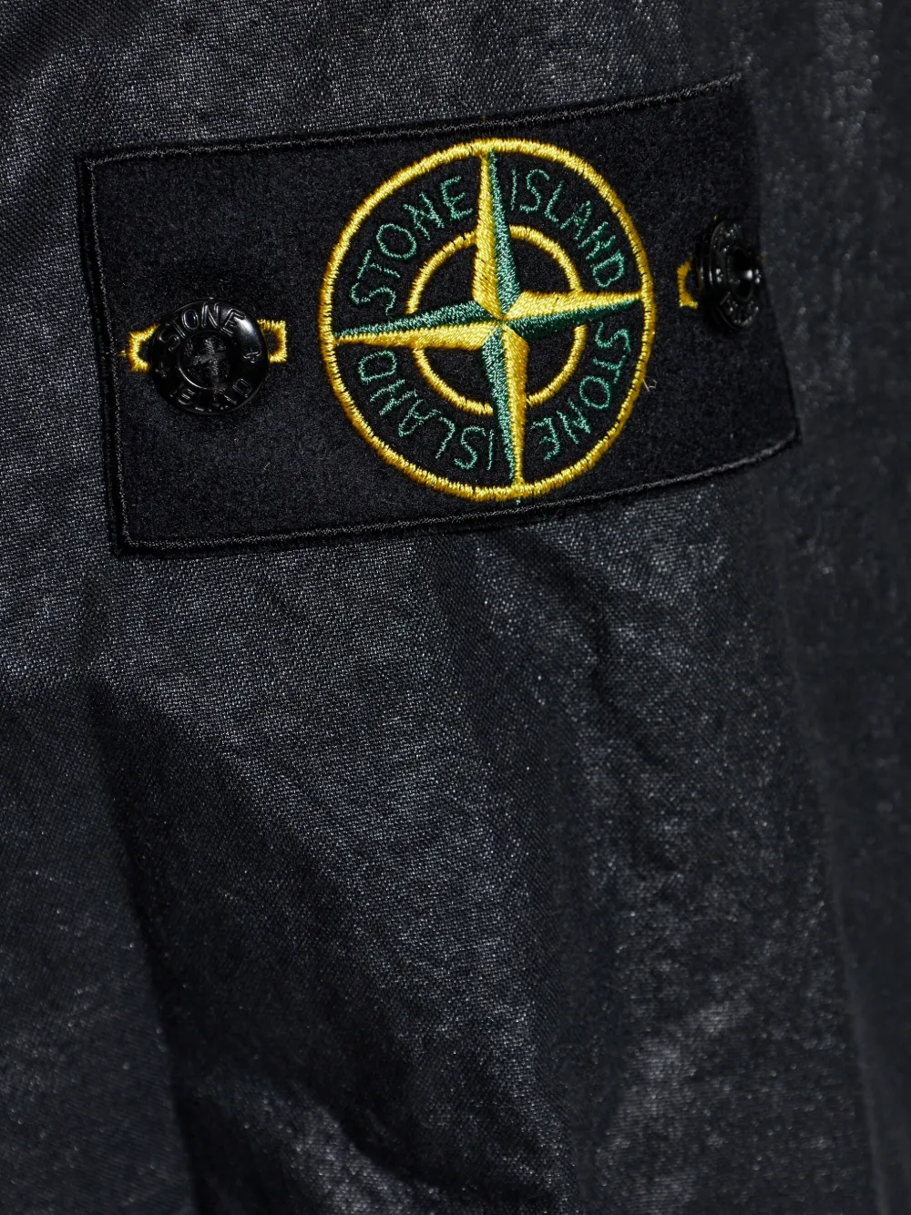 Stone Island Jack met halve rits Zwart