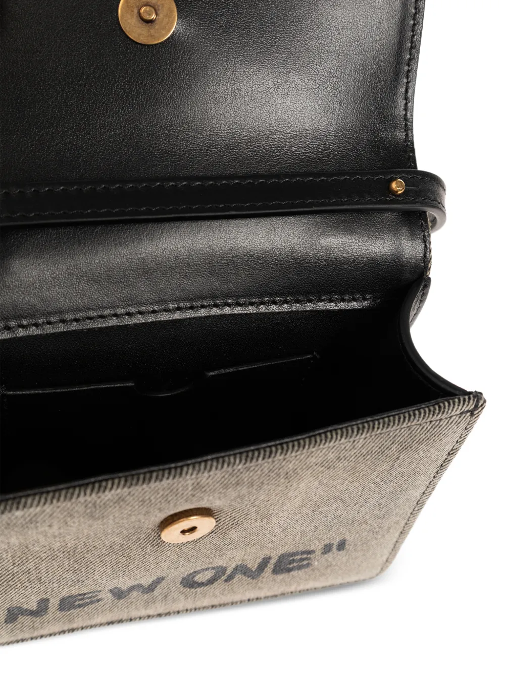 Off-White Baby Jitney Logo-plaque Tote Bag in Neutrals, view 5