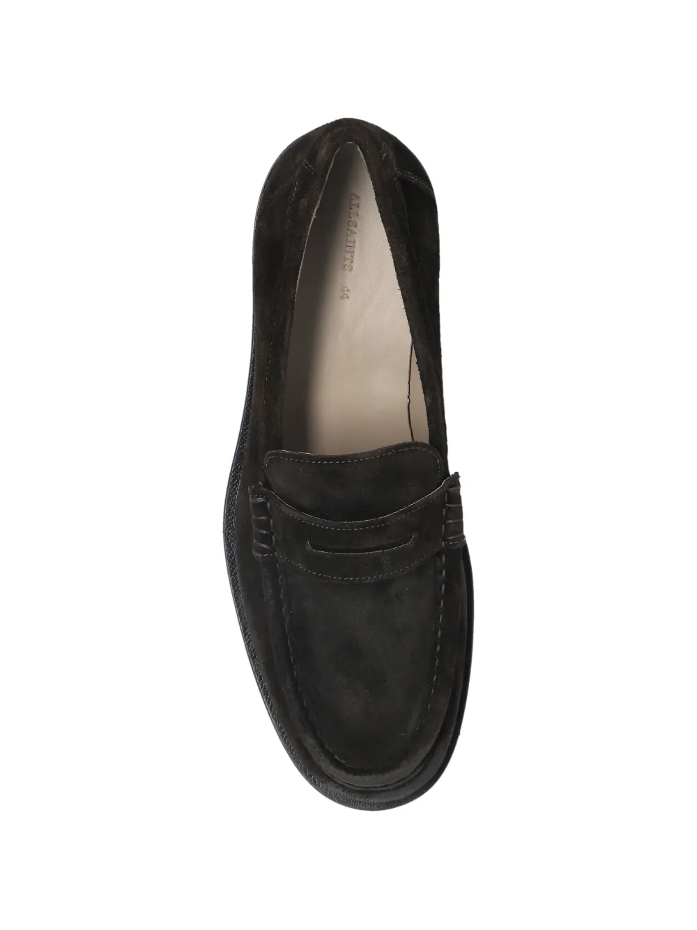 AllSaints Bloom leren loafers Bruin