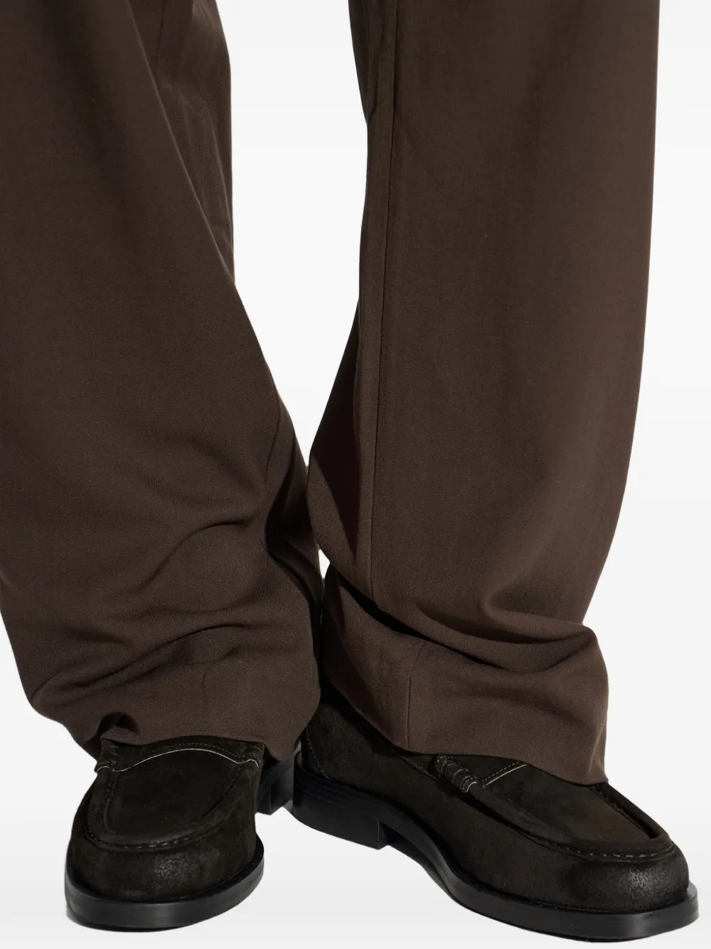 AllSaints Bloom leren loafers Bruin