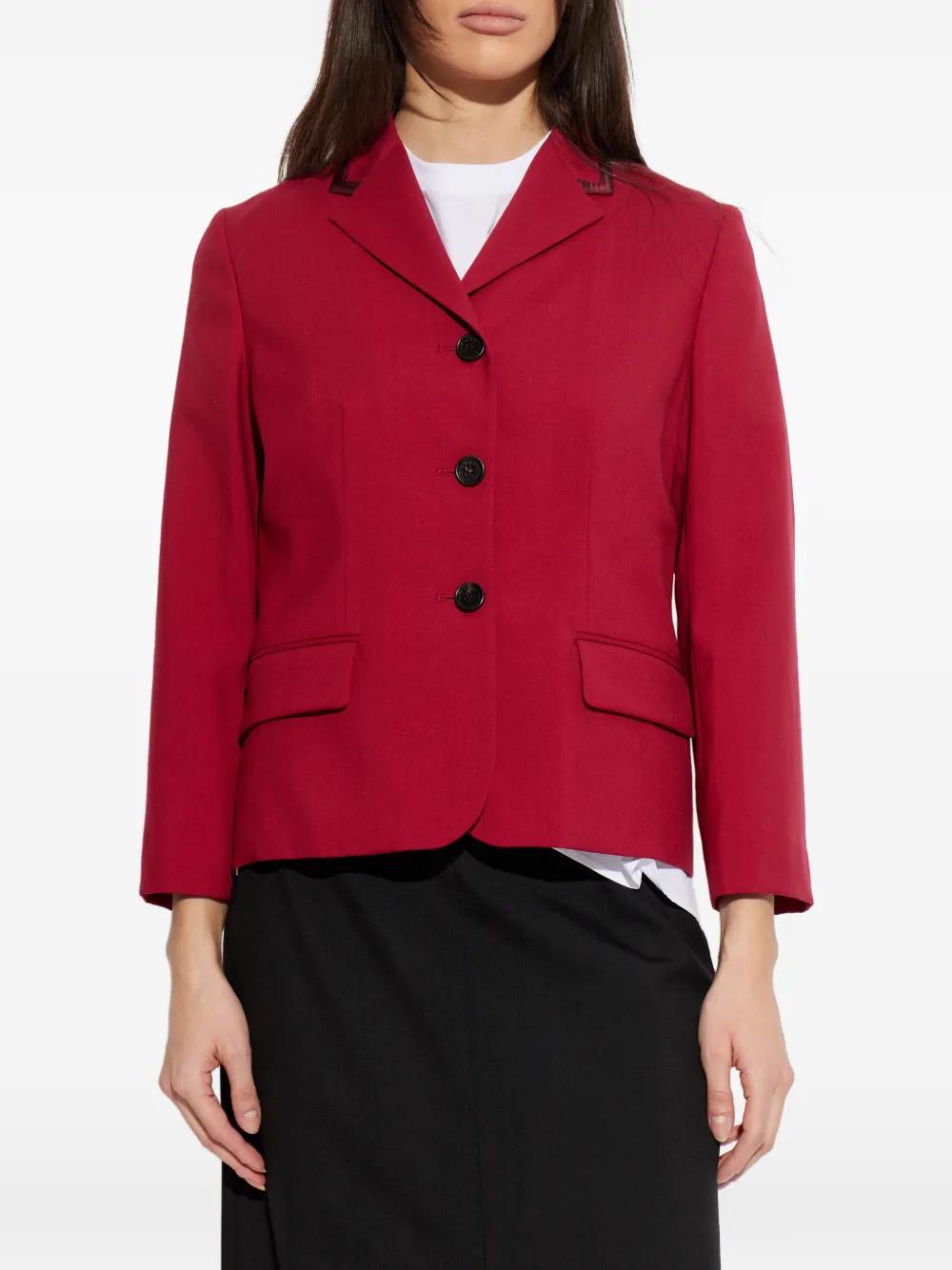  Marni Buttoned Pocket Blazer - Red 