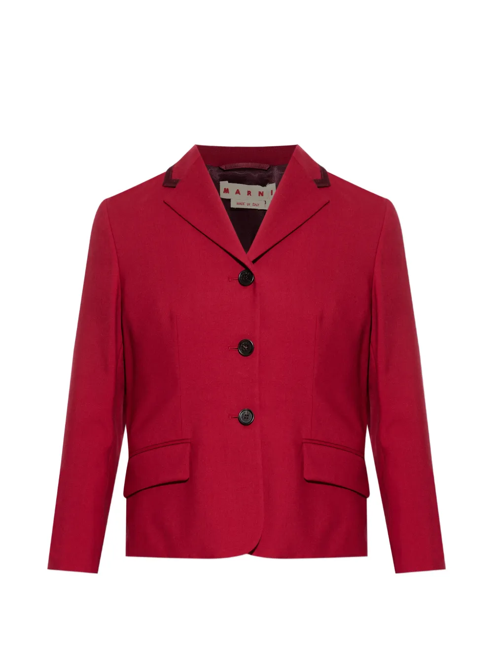Marni buttoned pocket blazer - Rosso