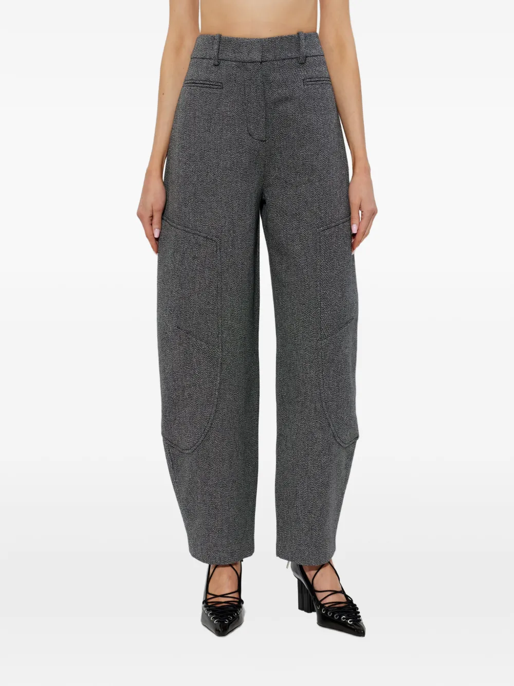  Ganni Pocket Trousers - Grey 