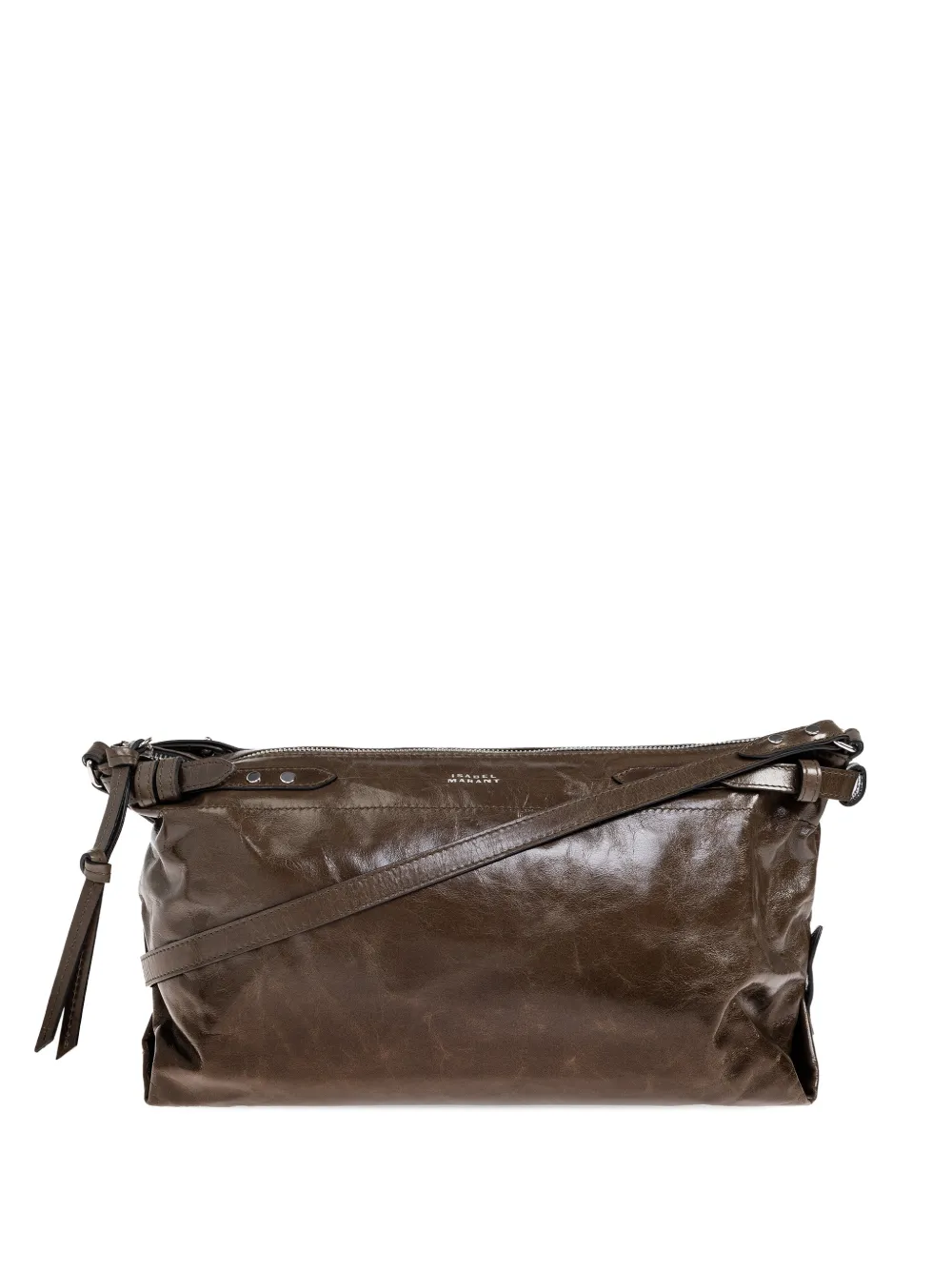 Isabel Marant Winna Day Studded Shoulder Bag In Green